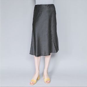 AYR Tile Polka Dot Silk Satin Skirt